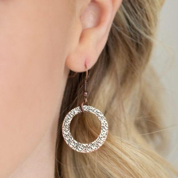 City Circus – Copper Necklace Earring Jewelry Set - Picture 2 of 5